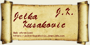 Jelka Kušaković vizit kartica